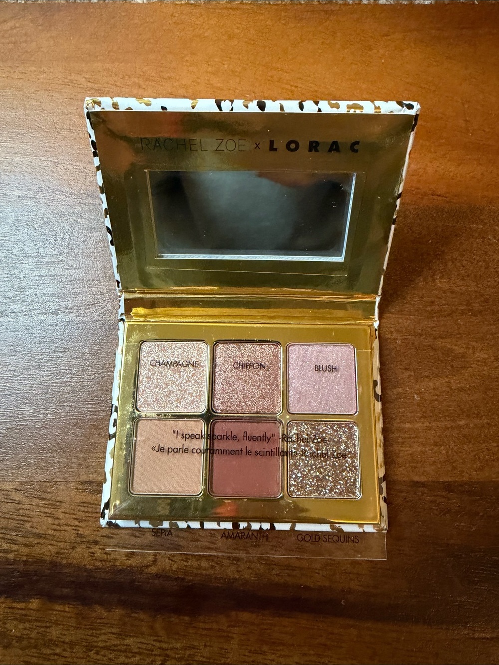 LORAC Mini Eyeshadow Palette in White, Gold & Black Leopard - Picture 2 of 2